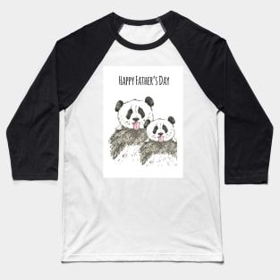 Happy Fathers day Panda Bears Baseball T-Shirt